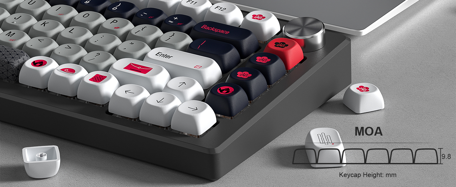 moa profile pbt keycaps