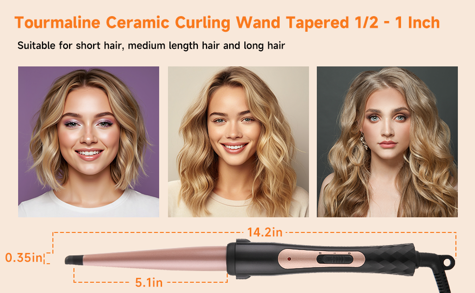 Tourmaline Ceramic Curling Wand