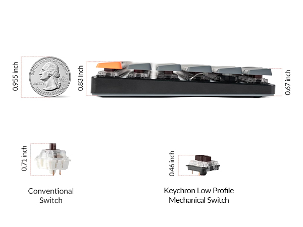 Keychron K3 Ultra-slim Wireless Mechanical Keyboard (Version 2)