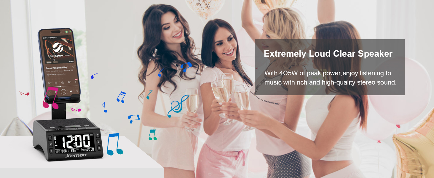 bluetooth speaker with alarm clock