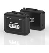 TOMASHI Portable Stereo Cassette Player Tape Recorder Walkman with Microphone,Headphone Jack-, Ca...
