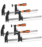 ACOSEA Woodworking Clamps,4-Pack 12 Inch Bar Clamps Heavy Duty Adjustable and Release Quickly,Woo...