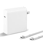 96W USB C Charger, Foldable Power Adapter Fast Charger for Mac Book Pro 13, 14, 15, 16 Inch, Mac ...