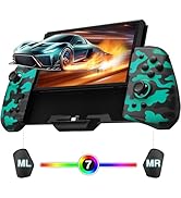FUNLAB Luminous Switch Controllers, Switch Joypad for Nintendo Switch/OLED, Ergonomic Switch Hand...