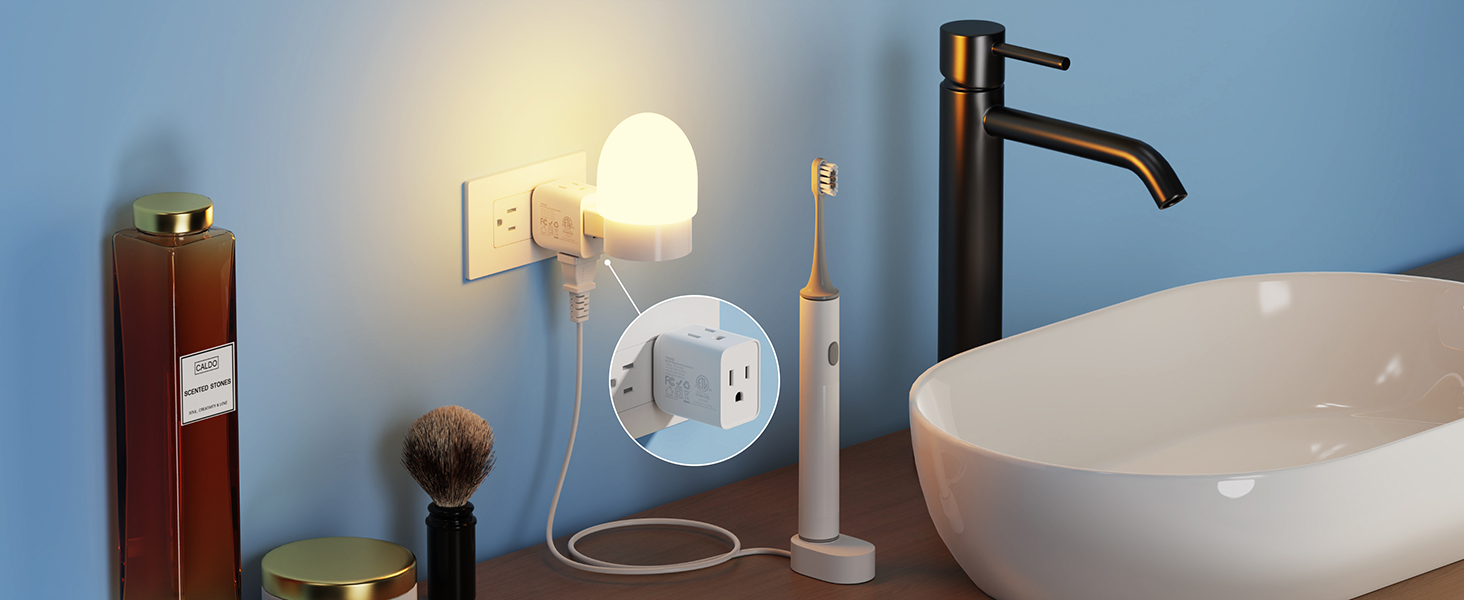 horizontal to vertical outlet adapter