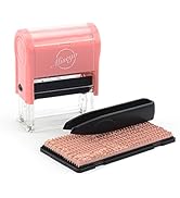 Miseyo DIY Self Inking Stamp Up to 3 Lines, Customized Text Clothing Label, Paper and Fabric Marker