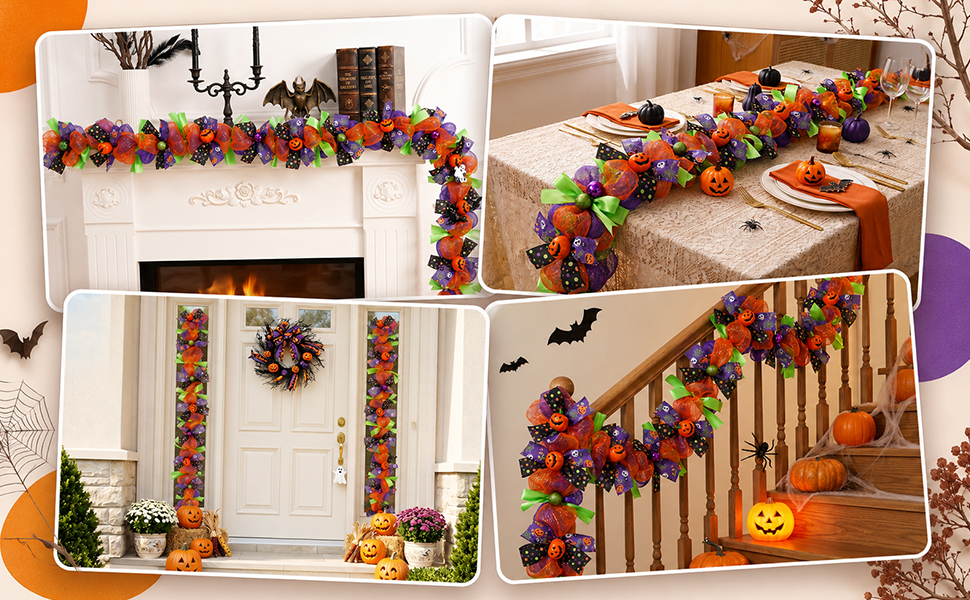haunted house decor halloween garland halloween garland for mantle