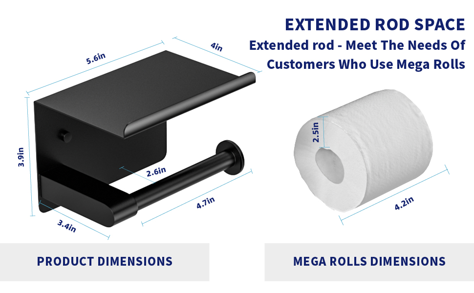 toilet paper holder with shelf