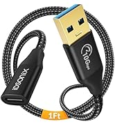 iDsonix USB C Female to USB Male Adapter, 3.1 Gen2 10Gbps Fast Charging Cable, Compatible with Ne...