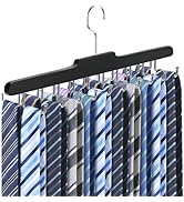 Tie Rack Hanger for Closet Fitnice Upgraded Non Slip Tie Holder Organizer Space Saving with 20 Fo...