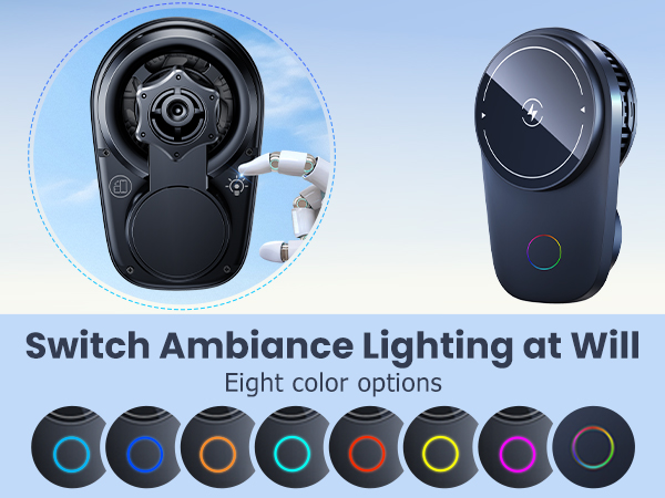 Our magsafe car charger mount offers colorful light personalized customization