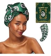 Kitsch x Harry Potter Satin Microfiber Hair Towel Wrap for Women - Super Absorbent, Quick Dry, An...