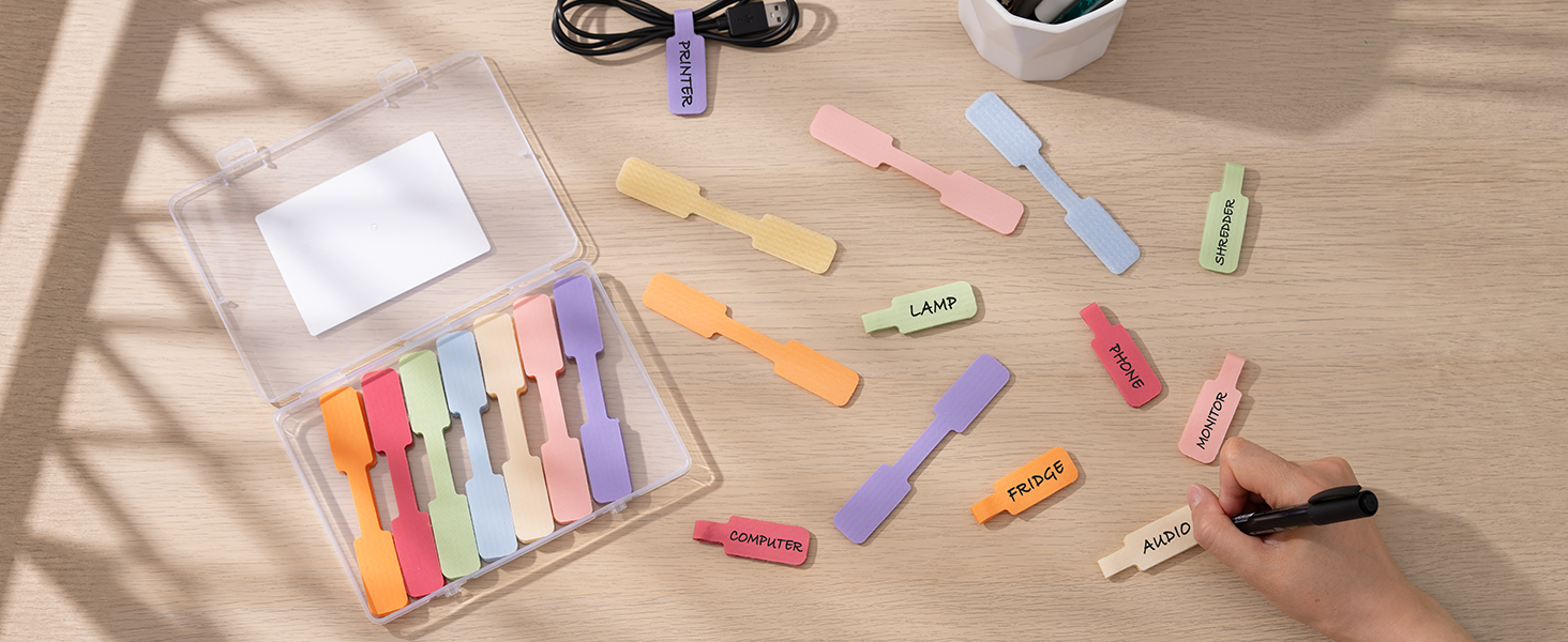 Trilancer Cable Cord Labels Large Size