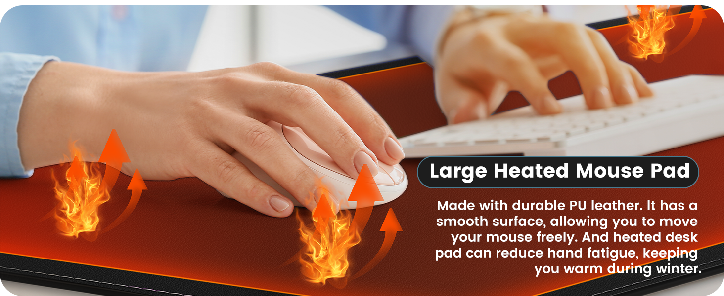 Heated Desk Pad, Heated Mouse Pad – Desk Mat