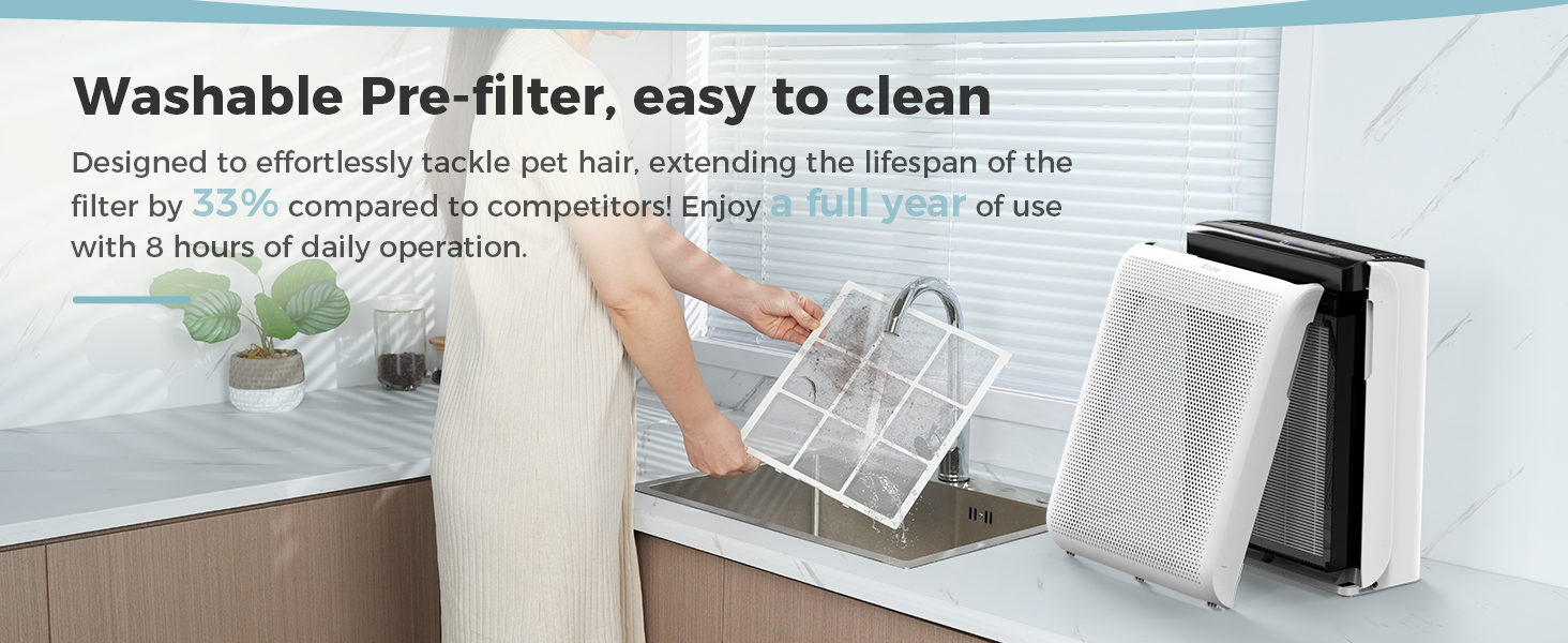 air purifier with washable filter