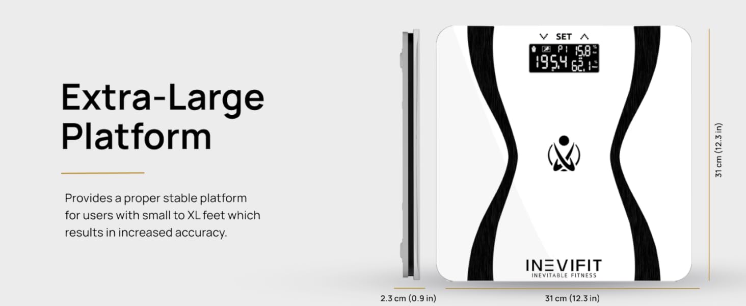 I-BA001W - INEVIFIT - Best Body Analyzer Scale - Premium A+
