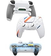 CHARM FOCUS Mouse Click PS5 Controller with 4 Remappable Back Paddles, TMR Magnetic Anti-Drift Jo...