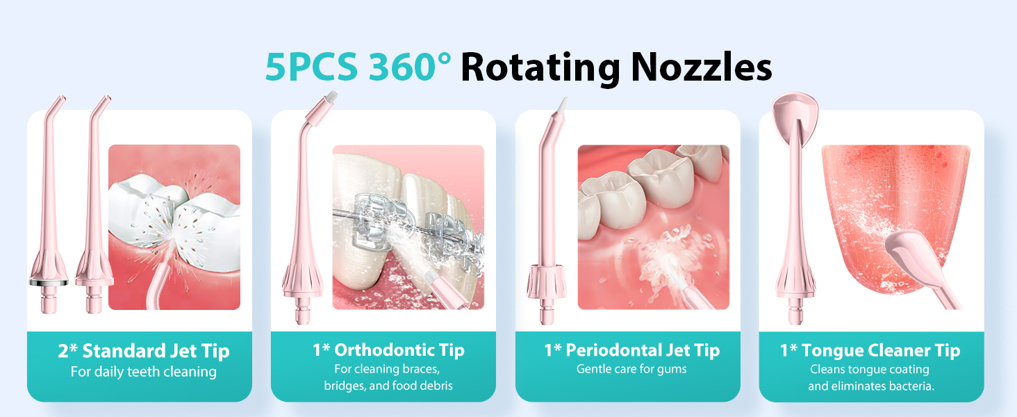 Selección de dientes dentales Flosser de agua COSLUS Water Dental Flosser Teeth Pick