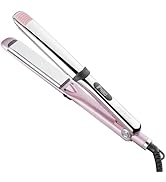 Rozamor Professional Titanium Flat Iron with 1 Inch Floating Plates, Hair Straightener and Curler...