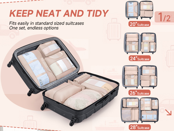 suitcase luggage Organizer fit for suitcases carryons 20 24 26 28 30