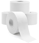 Dimora 4-Pack White Athletic Tape - Strong Adhesive Sports Tape No Sticky Residue Easy Tear Athle...