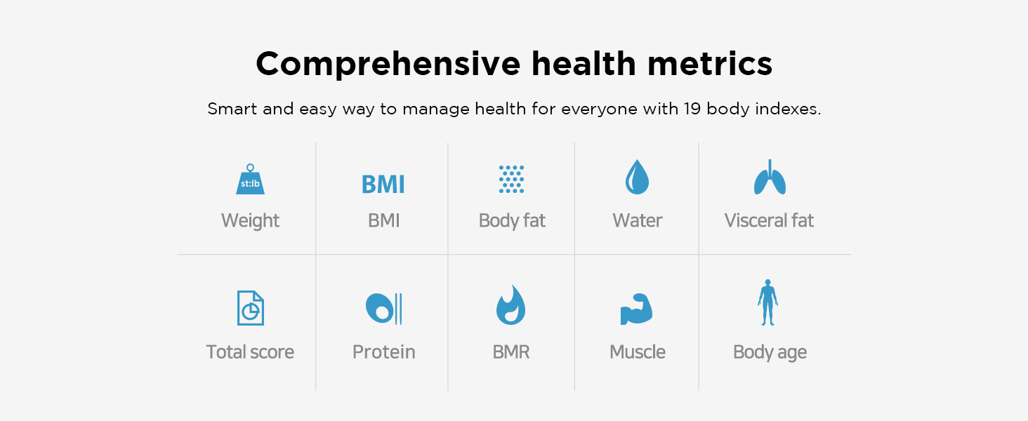 mooas smart scale body digital bathroom scale smart body scale