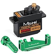 Miuzei 12g Micro Servo Motor Digital Servo RC Servo Metal Gear with Mount Bracket and Arm for AX2...