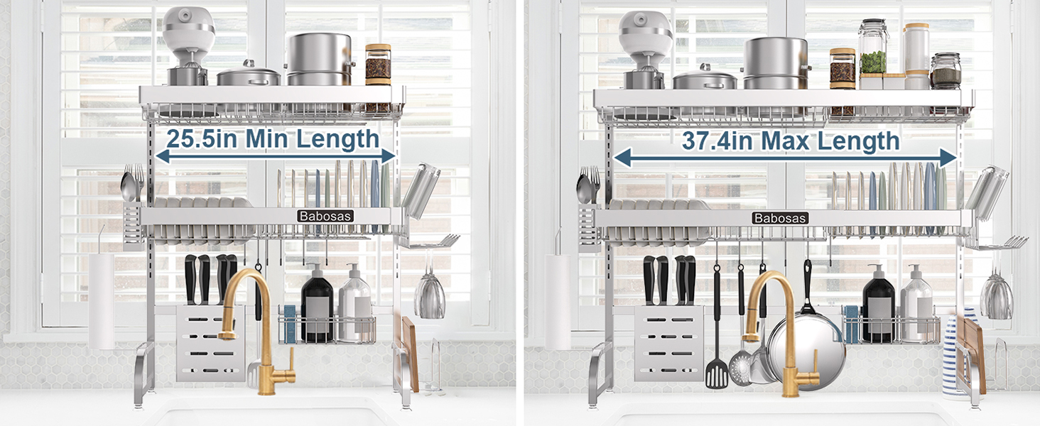over sink dish drying rack