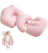 SEEDNUR Pregnancy Pillow, Portable Maternity Pillow for Pregnant Women, Travel Wedge Pillow for S...