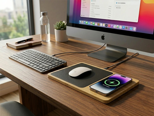 Oliver Gray Wireless Charger &amp; Mouse Pad