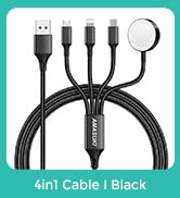 Amasuki Travel Essentials Multi Charging Cable for Watch Charger 4 in 1 Fast Charger Camping Esse...