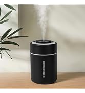 Portable Mini Humidifier, 180ml USB Cool Mist Small Humidifiers for Bedroom, Personal Desktop Hum...