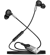 DUKABEL USB PC Earbuds, USB Gaming Earbuds with Mic for PC/PS4/PS5, Black Noise canceling Wired H...