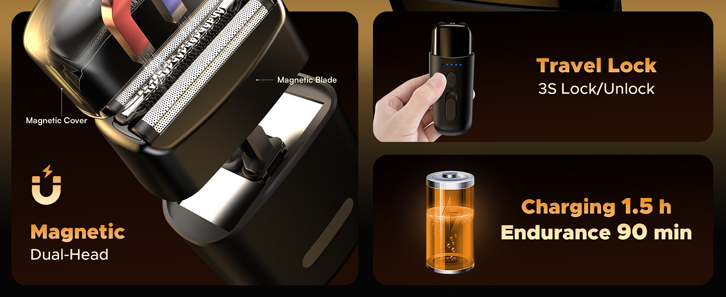 Portable face shaver/ Travel friendly