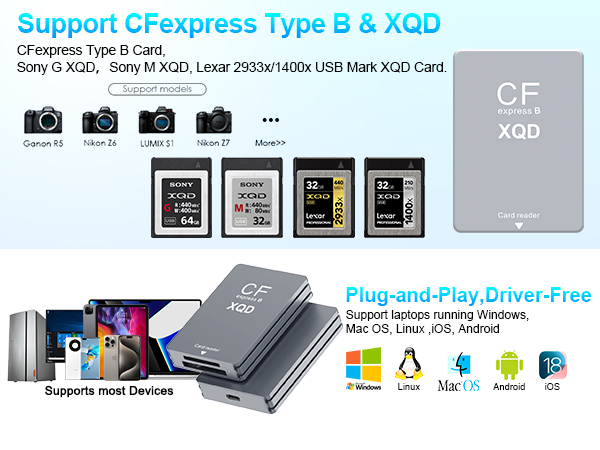 cfexpress type b card reader