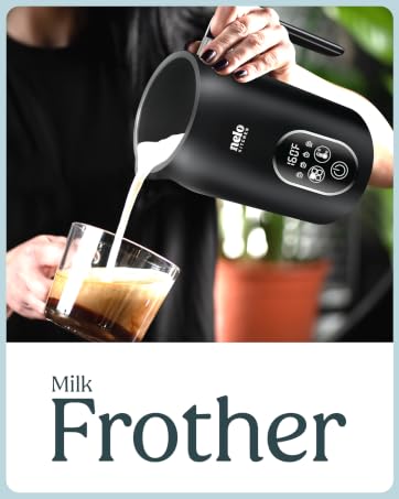 electric milk frother, milk frother, digital frother, digital milk frother, frothed milk, cold foam