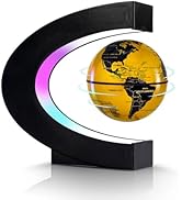 Flagest Magnetic Levitation Floating Globe, Levitating C Shape Globe with LED Lights for Educatio...