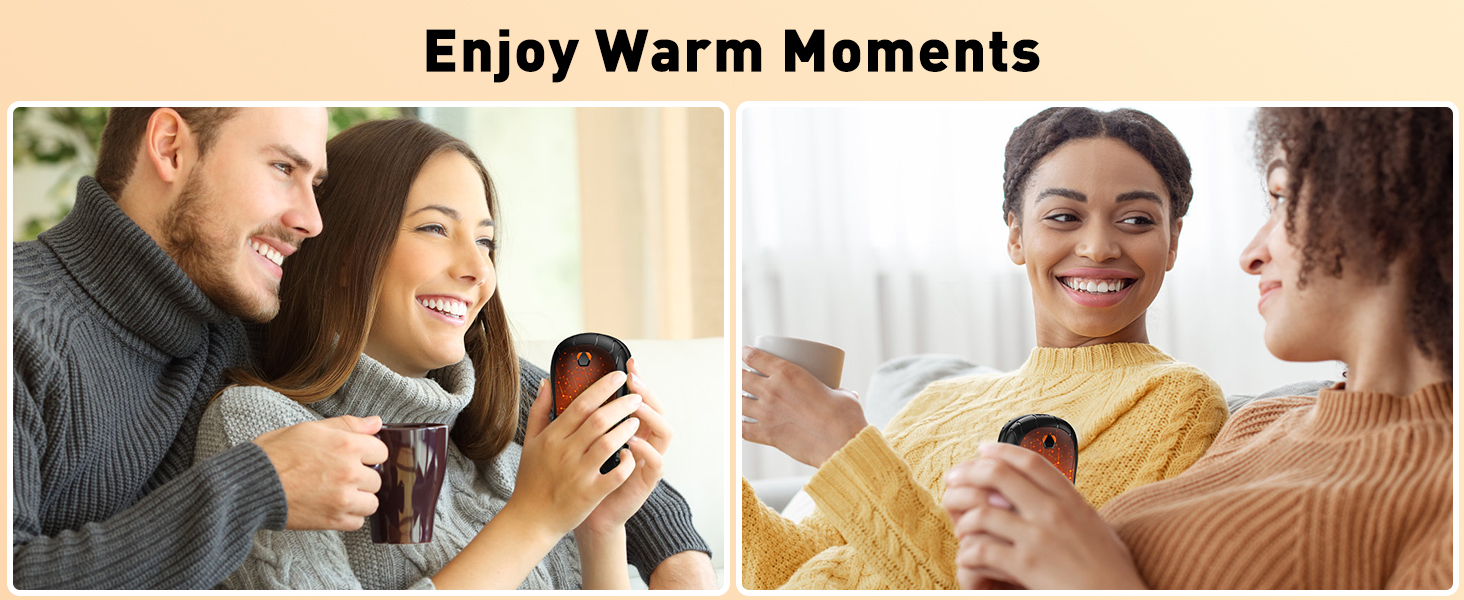 You can enjoy your warm moments through the FANDLISS hand warmers