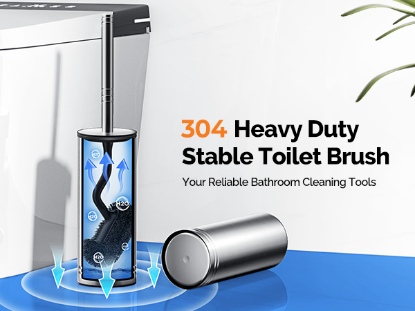 stainless steel toilet brush
