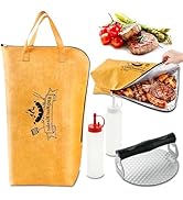 DY DECENT FAMILY BBQ Blanket for Resting Meat - 20 in Meat Blanket with Squeeze Bottle &amp; Meat Pre...