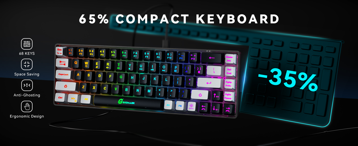 wired gaming keyboard
