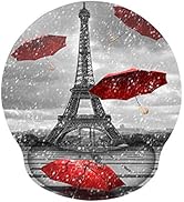 ToLuLu Ergonomic Mouse Pad with Wrist Rest Support, Gel Cute Mouse Pads Non Slip Rubber Base Mous...