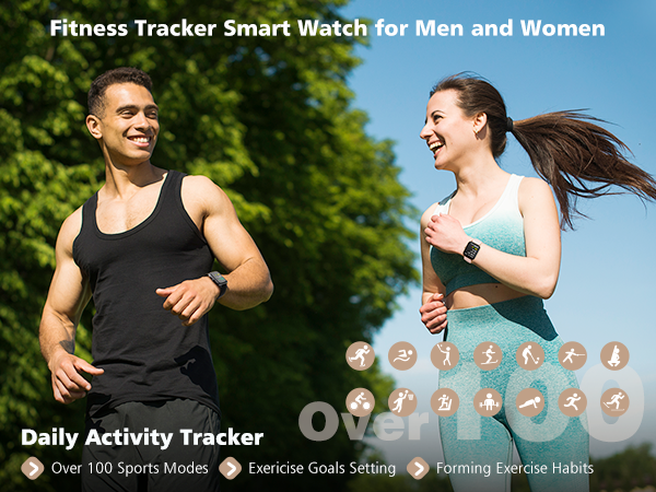 fitness watches for women and men with 120+ sport modes