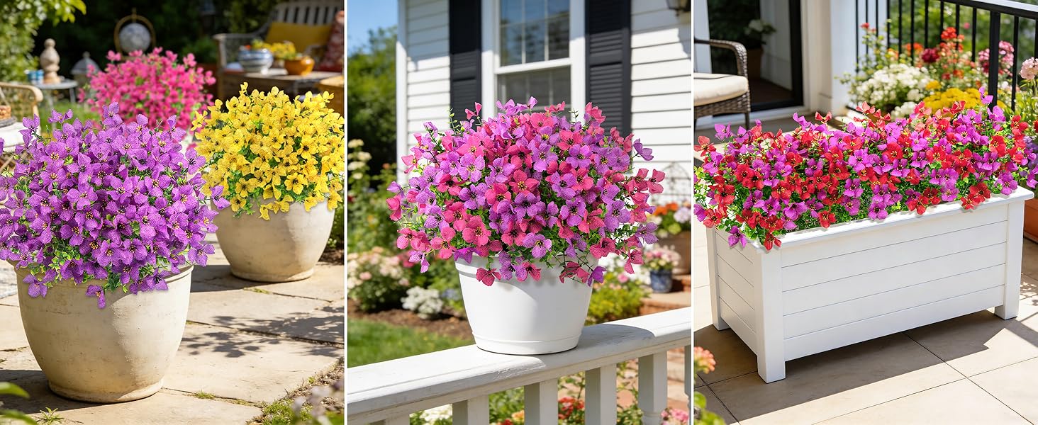 artificial outdoor flowers