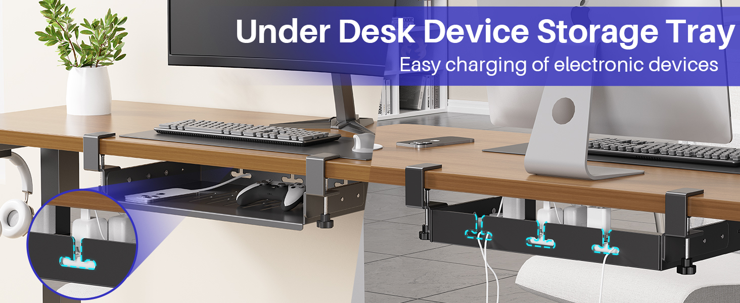 No Drill Under Desk Laptop Mount,