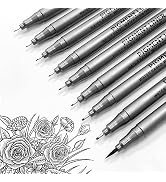ArtBeek Fineliner Pens,Micro Pens Black Fine Liner Ink Pens Fine Tip Pens Waterproof for Artist I...