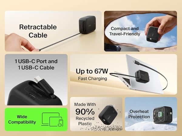 Retractable Wall Charger