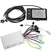 Electric Motor Controller, 36V-48V Waterproof LCD Display Panel Brushless Controller Kit for Elec...