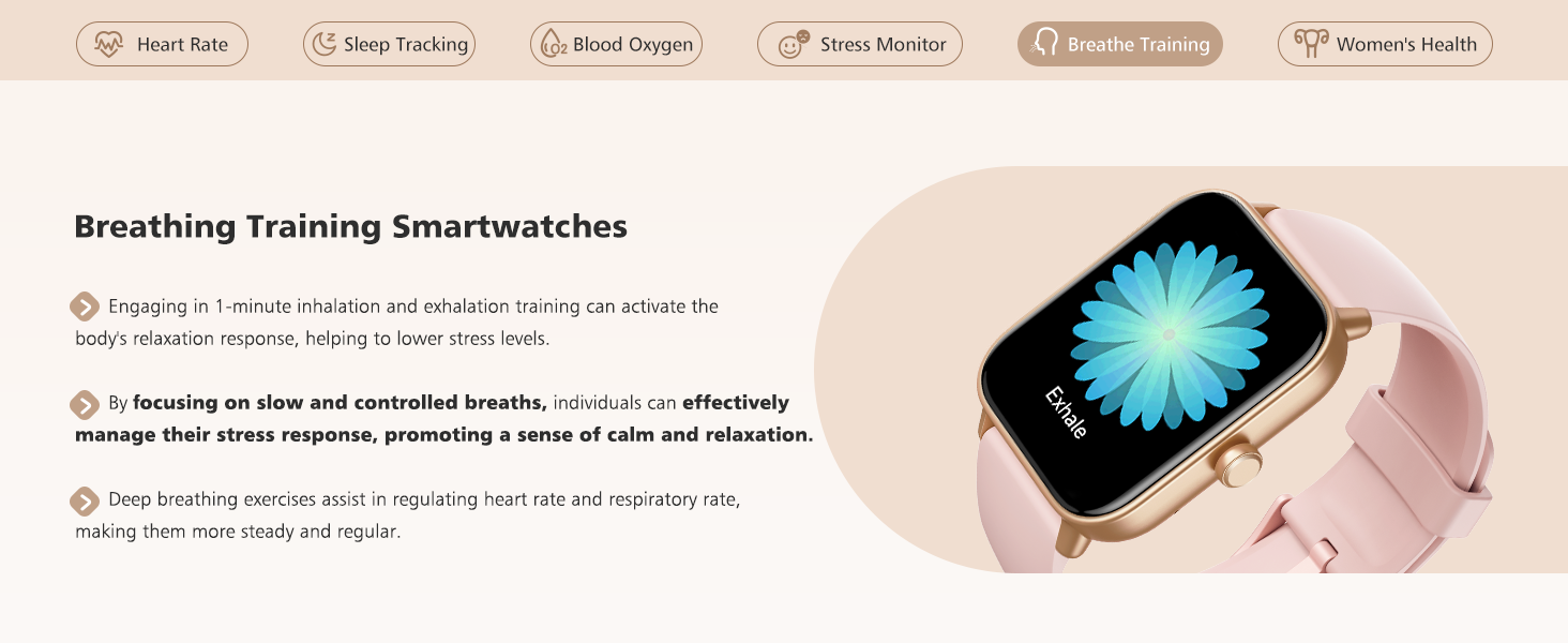 breathing training smart watch
