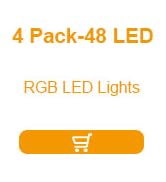 Diomart 48 LED Under Cabinet Lighting Wireless, 15 Colors Changeable Rechargeable RGB Under Cabin...